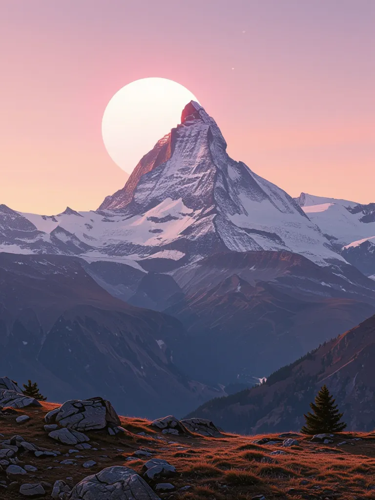 Create a Image a very high alpes - Free AI Photo Generator - starryai