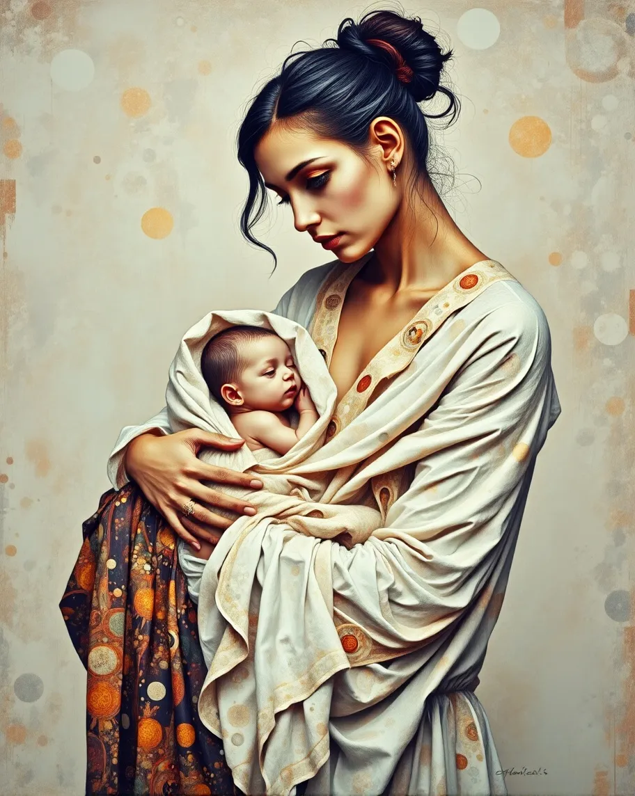Mother child. - Free AI Photo Generator - starryai