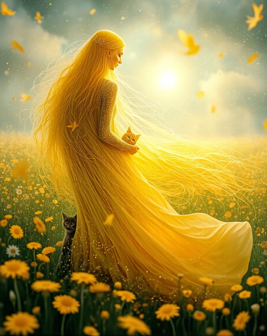 A serene fantasy scene a fairy - Free AI Photo Generator - starryai