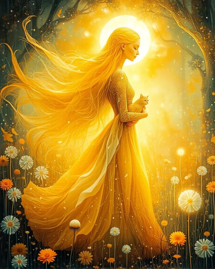 A serene fantasy scene a fairy - Free AI Photo Generator - starryai