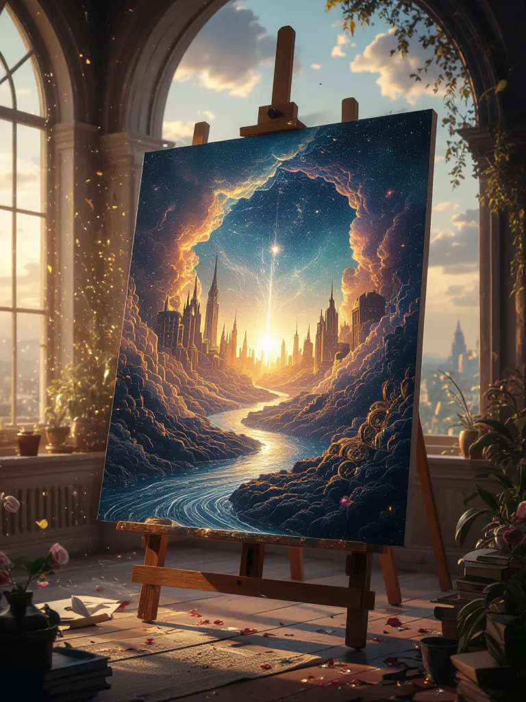 A cathedral infinite skies within - Free AI Photo Generator - starryai