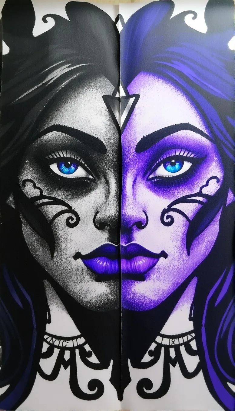 3d inverted surreal human faces - Free AI Photo Generator - starryai