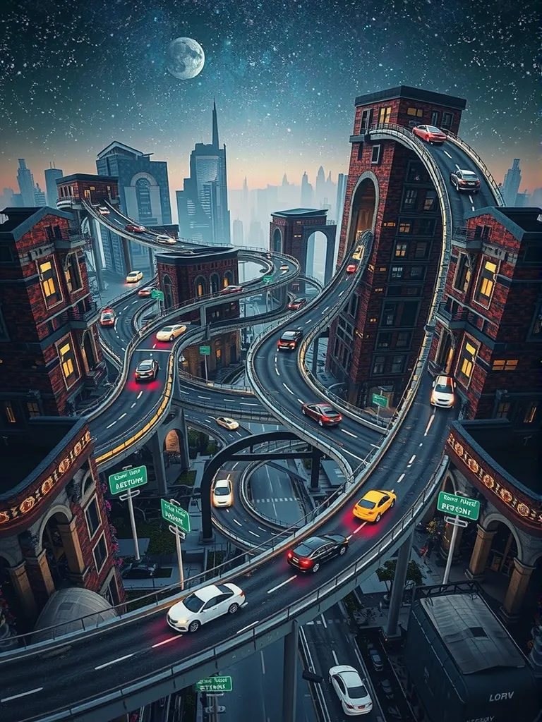 Surreal streetscapes. Create a - Free AI Photo Generator - starryai