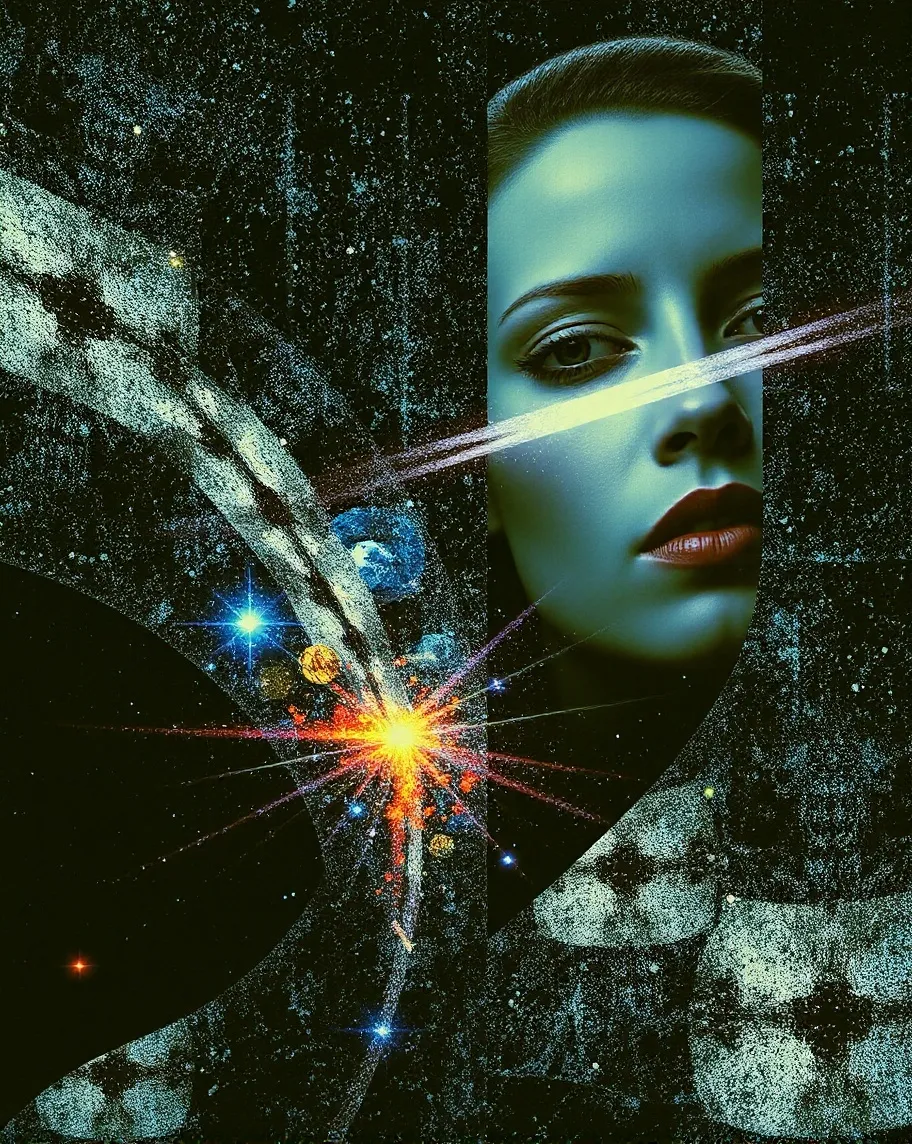 A hyper-detailed cosmic portrait, - Free AI Photo Generator - starryai