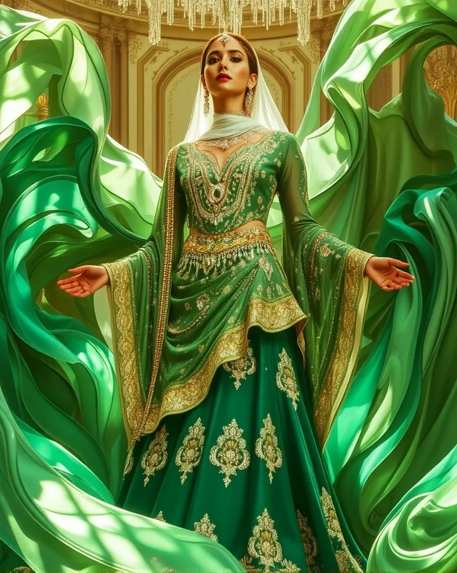 Emerald Maharani – A regal woman - Free AI Photo Generator - starryai