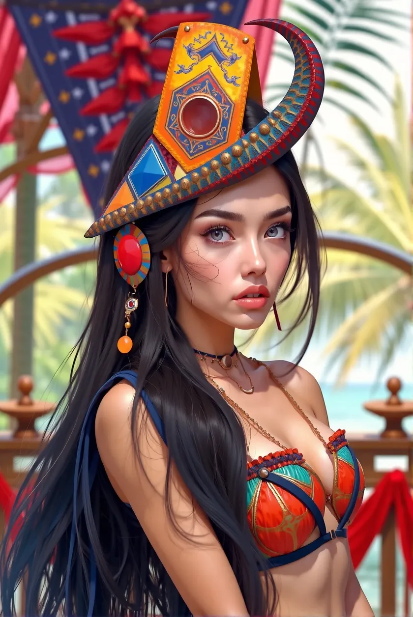Digital illustration a young long - Free AI Photo Generator - starryai