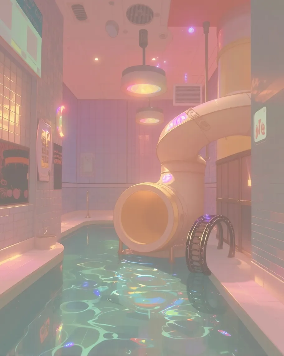 liminal hotel pool room dreamcore - Free AI Photo Generator - starryai