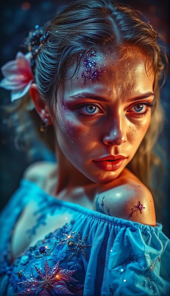 inktasmically, Beautiful, alien - Free AI Photo Generator - starryai