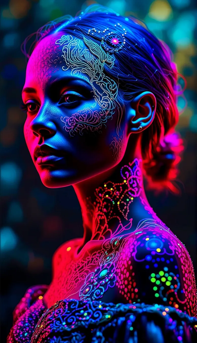 inktasmically oiled, Beautiful, - Free AI Photo Generator - starryai
