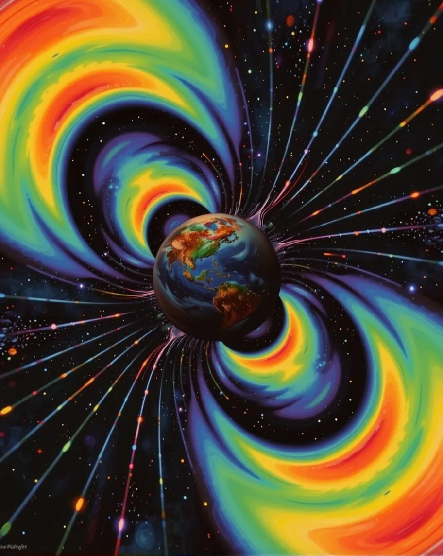 A Kinetic Sculpture. A rainbow - Free AI Photo Generator - starryai