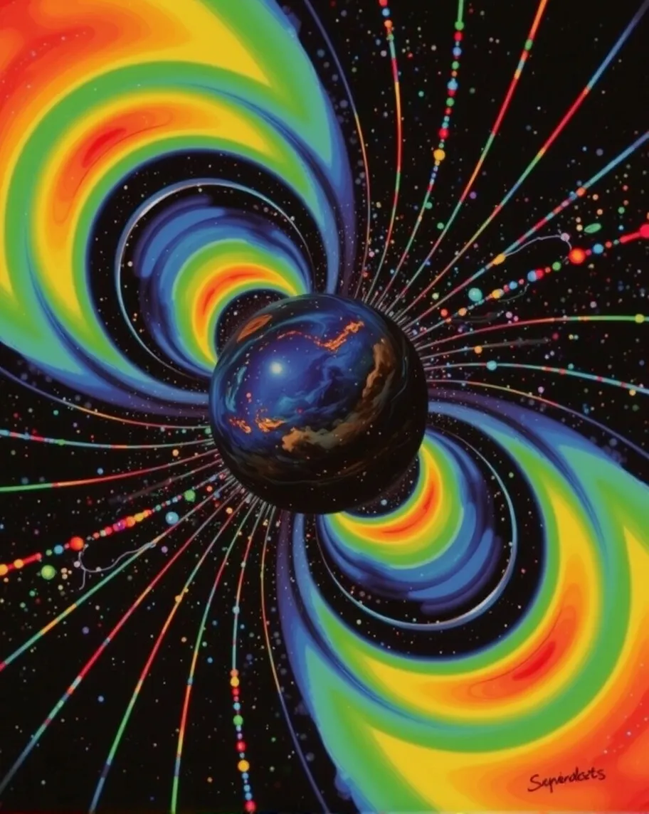 A Kinetic Sculpture. A rainbow - Free AI Photo Generator - starryai