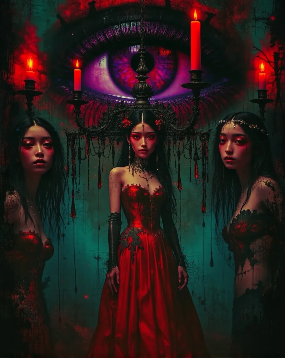 Surreal Ritual Dark surreal fantasy portrait, - Free AI Photo Generator - starryai