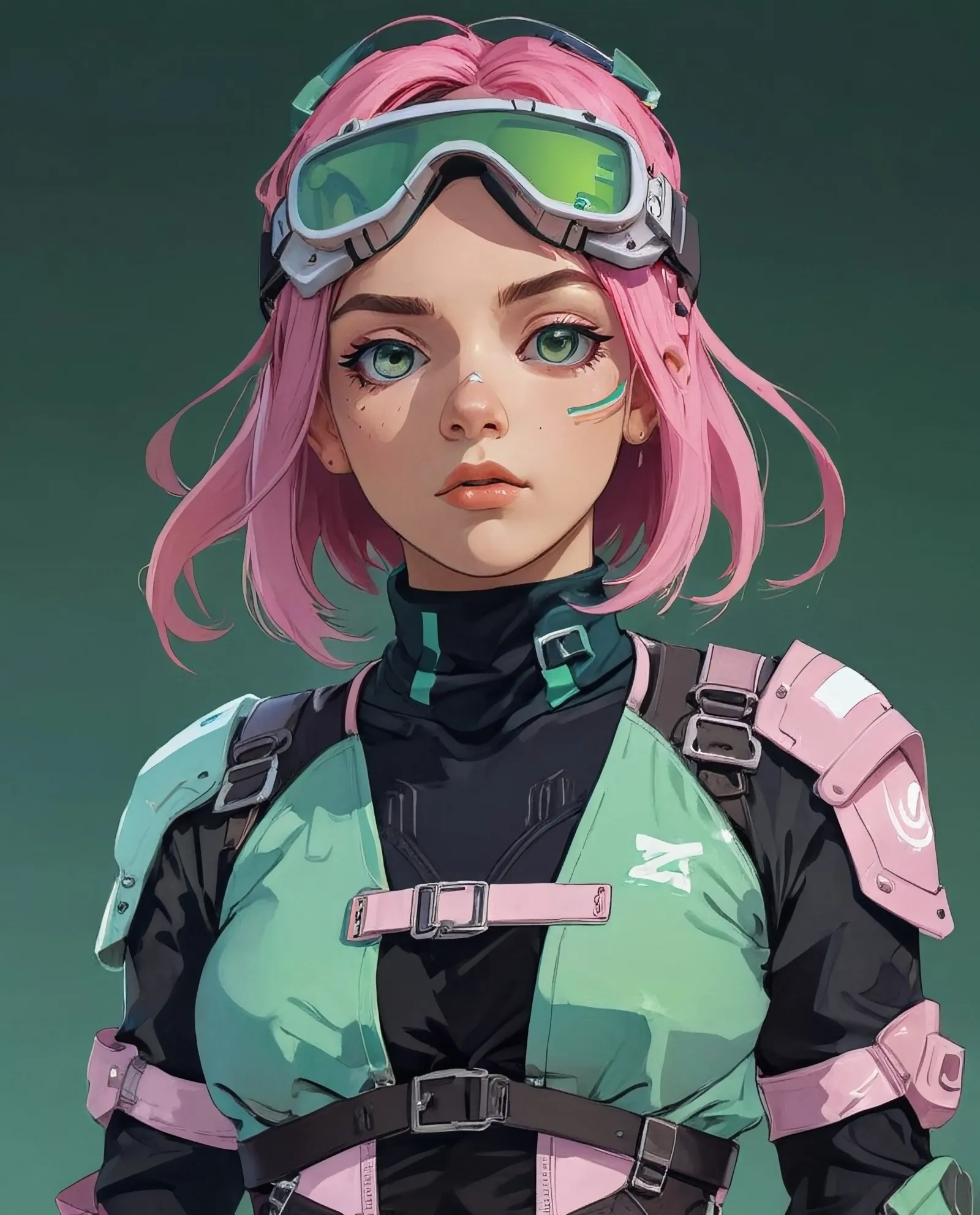 Digital illustration a young pink - Free AI Photo Generator - starryai