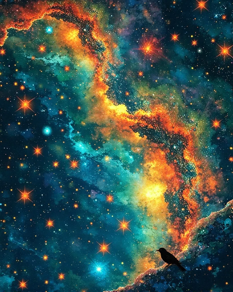 A surreal sky stitched together - Free AI Photo Generator - starryai