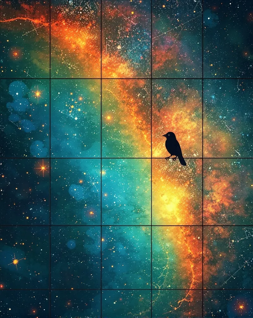 A surreal sky stitched together - Free AI Photo Generator - starryai