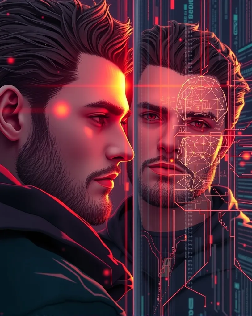 Human male digital illustration, - Free AI Photo Generator - starryai