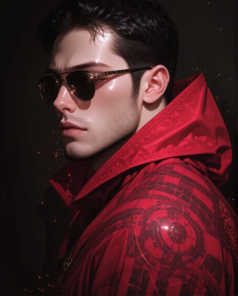 Human male digital illustration, - Free AI Photo Generator - starryai