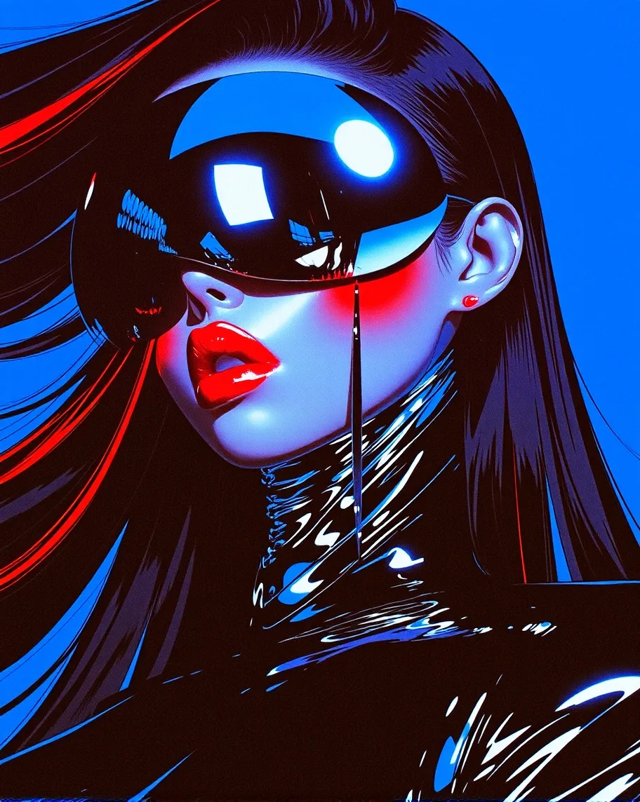Cyberpunk girl portrait, android - Free AI Photo Generator - starryai