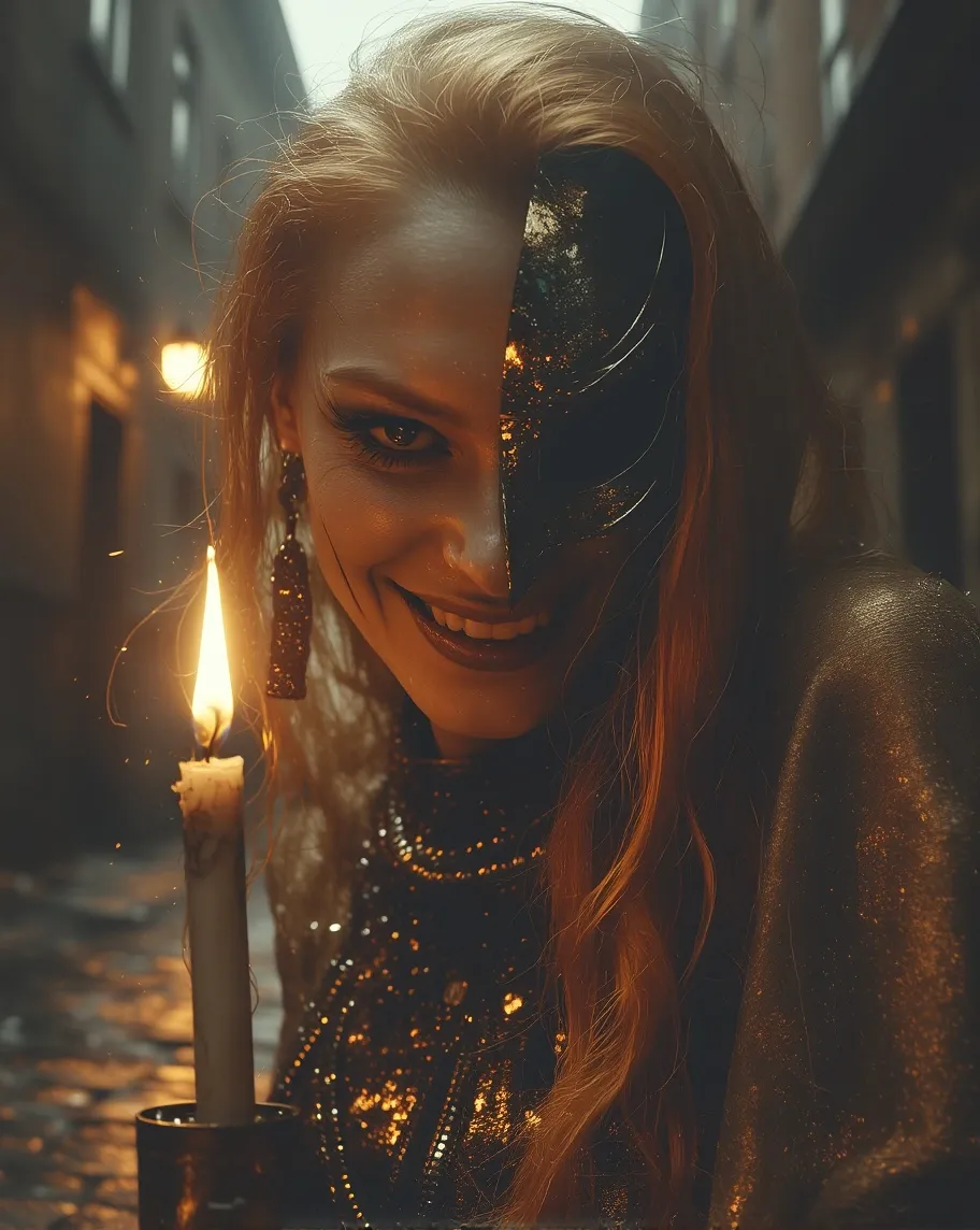 A haunting portrait a ravishing - Free AI Photo Generator - starryai