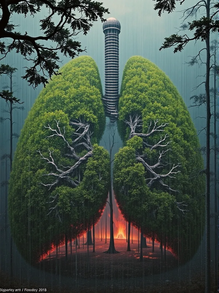 A surreal landscape a forest a - Free AI Photo Generator - starryai