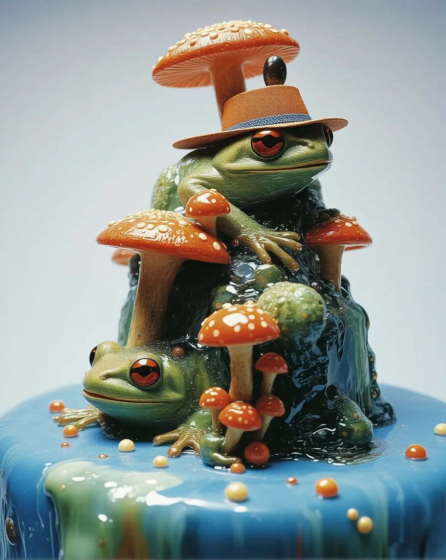 everything made icing make a cake - Free AI Photo Generator - starryai