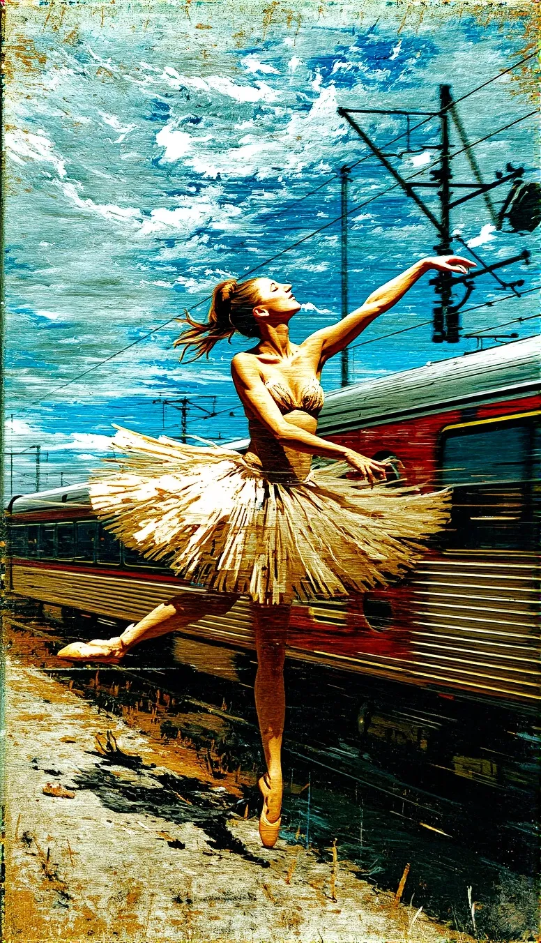 Inverted Movement 3d inverted movement pattern oil - Free AI Photo Generator - starryai