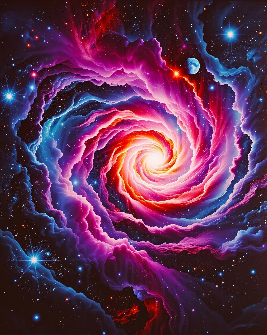 A captivating spiral galaxy stars - Free AI Photo Generator - starryai