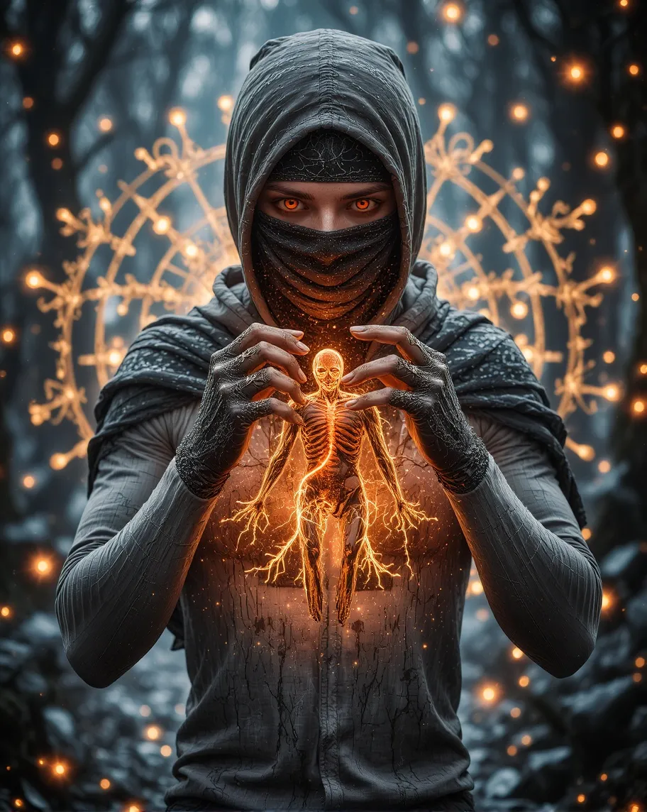 a mysterious futuristic figure, - Free AI Photo Generator - starryai