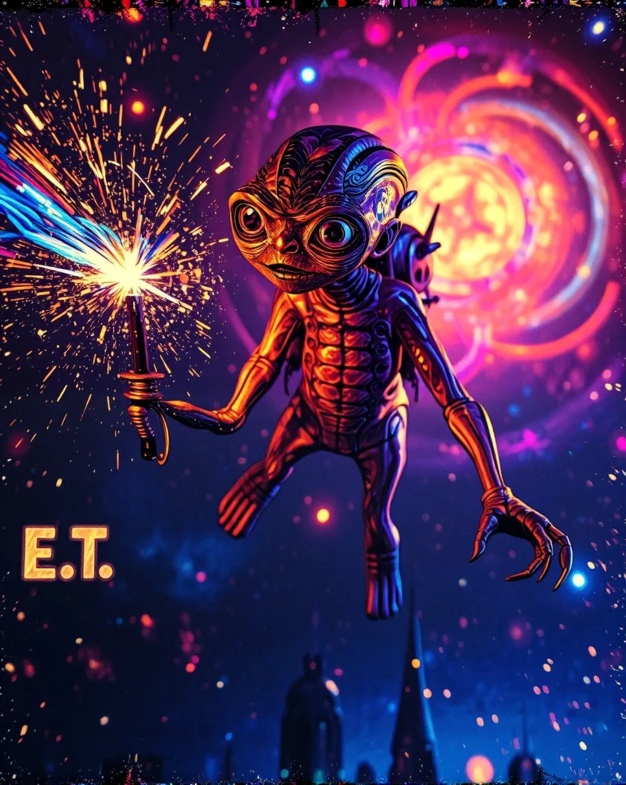 A surreal galactic scene — E.T. - Free AI Photo Generator - starryai