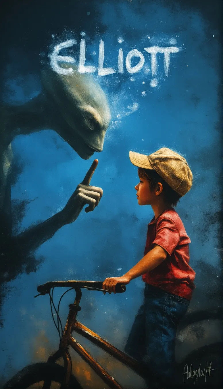 Expressive oil painting ET extra - Free AI Photo Generator - starryai