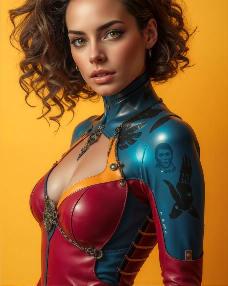 Beautiful alien female, outer - Free AI Photo Generator - starryai