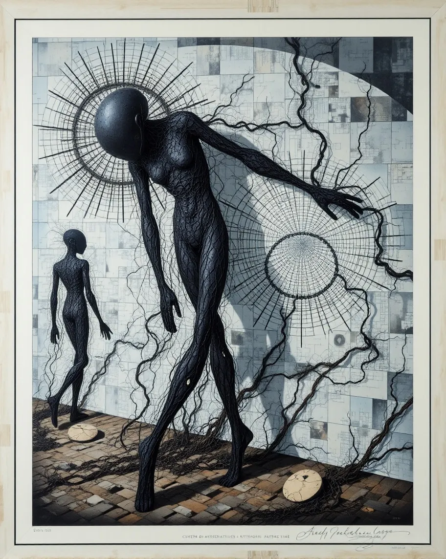 Sentient Imagination Celestial geometries pulse as art - Free AI Photo Generator - starryai