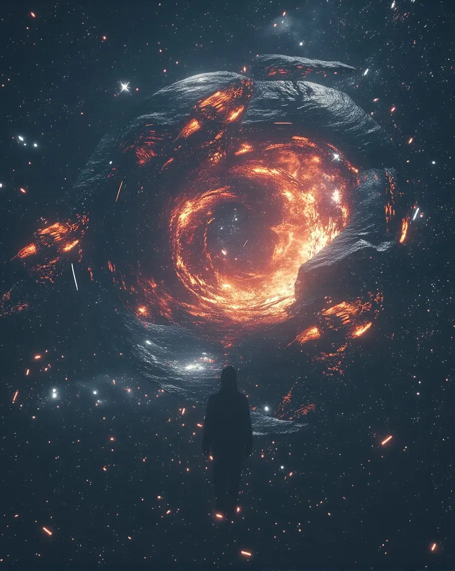 Draw me black whole galaxies - Free AI Photo Generator - starryai