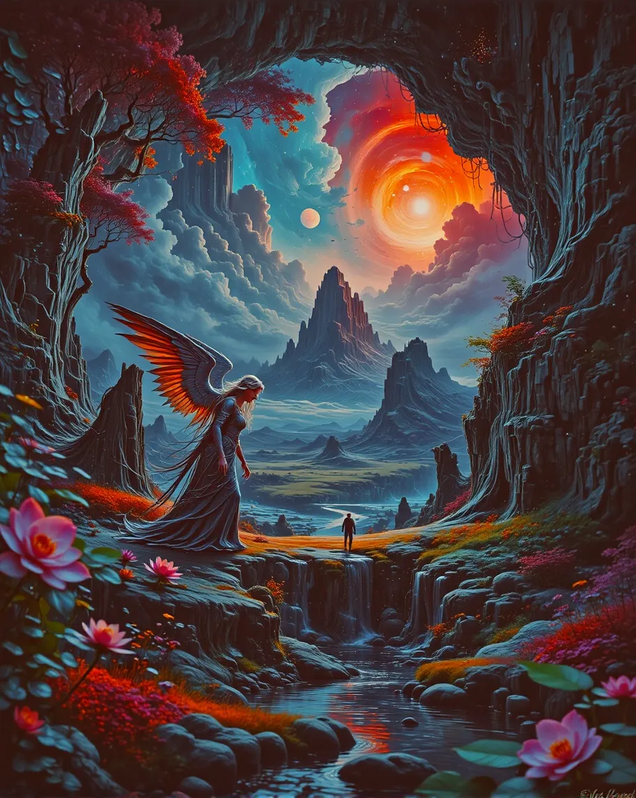A surreal dreamscape - Free AI Photo Generator - starryai