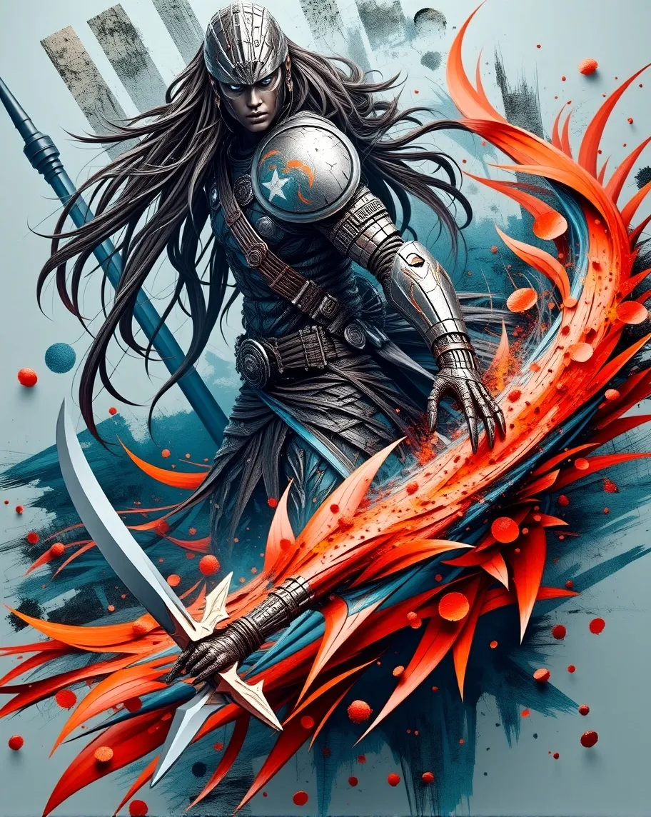 "Unleash Unbreakable Warrior a - Free AI Photo Generator - starryai