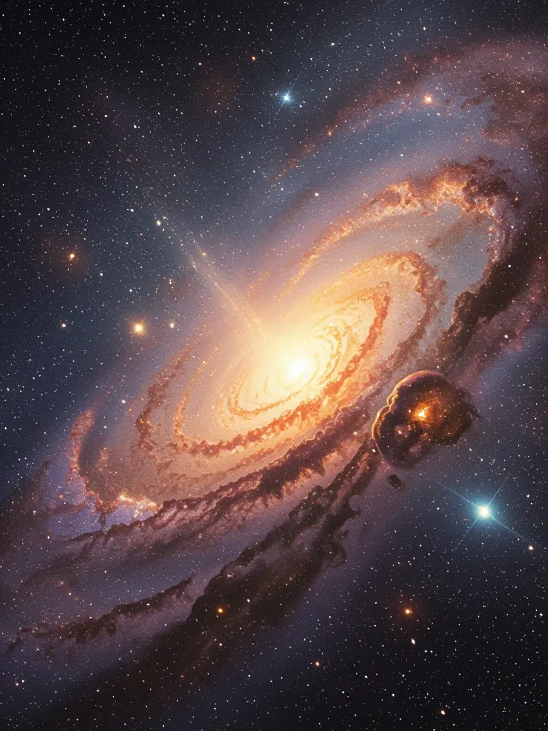 Space Art Painted As A Vast Stars - Free AI Photo Generator - starryai