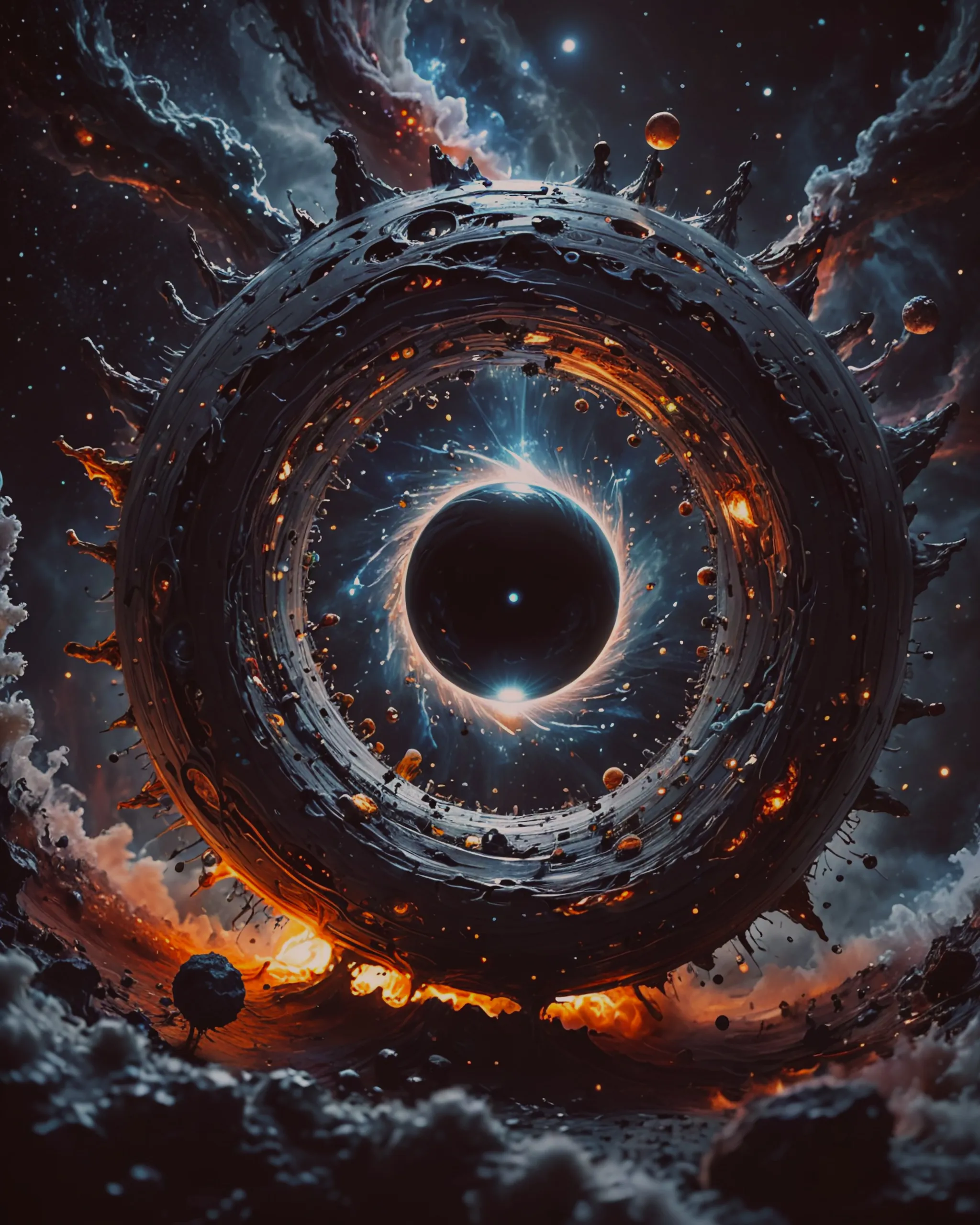 Sentient black hole "Abraxis" its - Free AI Photo Generator - starryai