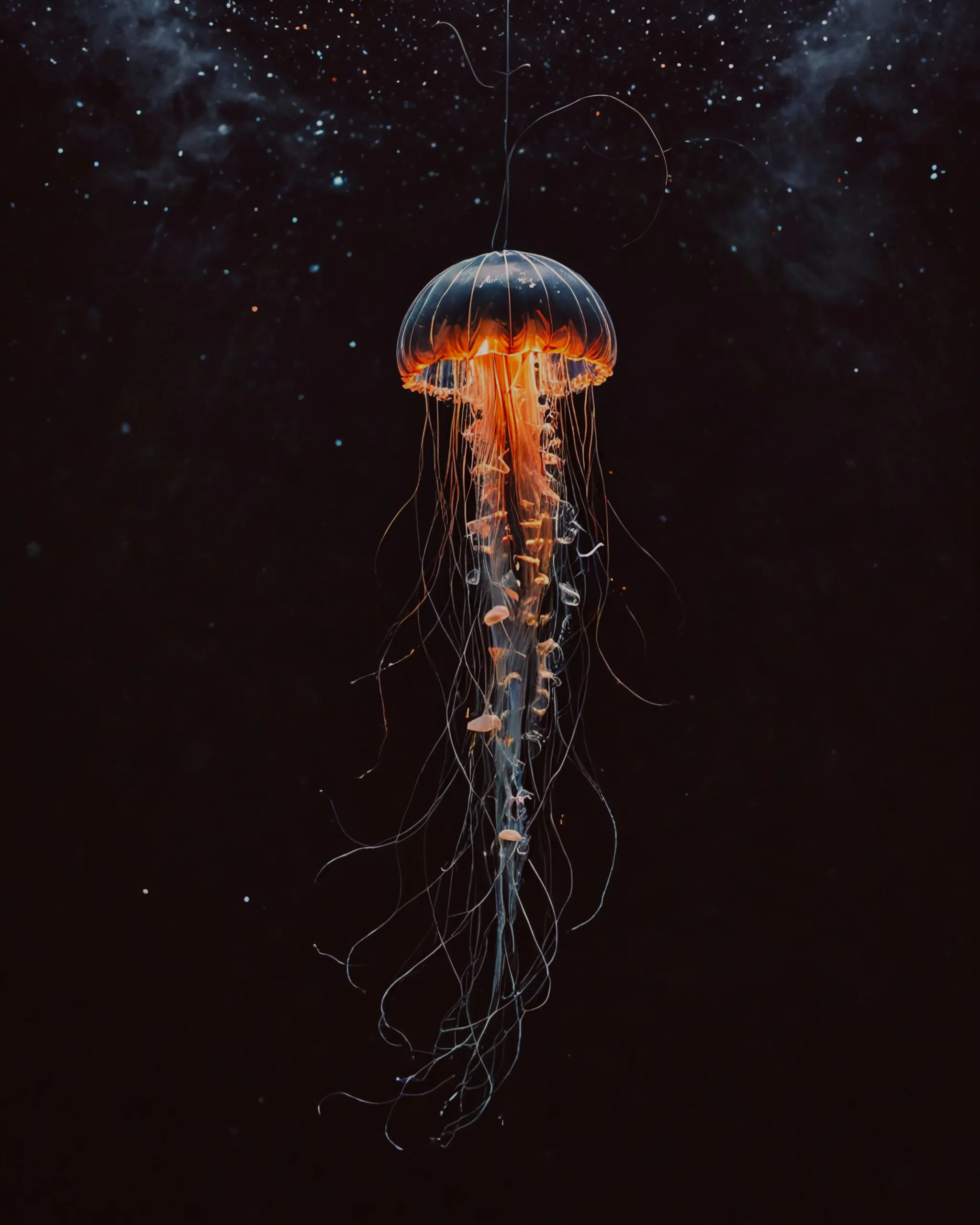 A telephone line stretching a it - Free AI Photo Generator - starryai