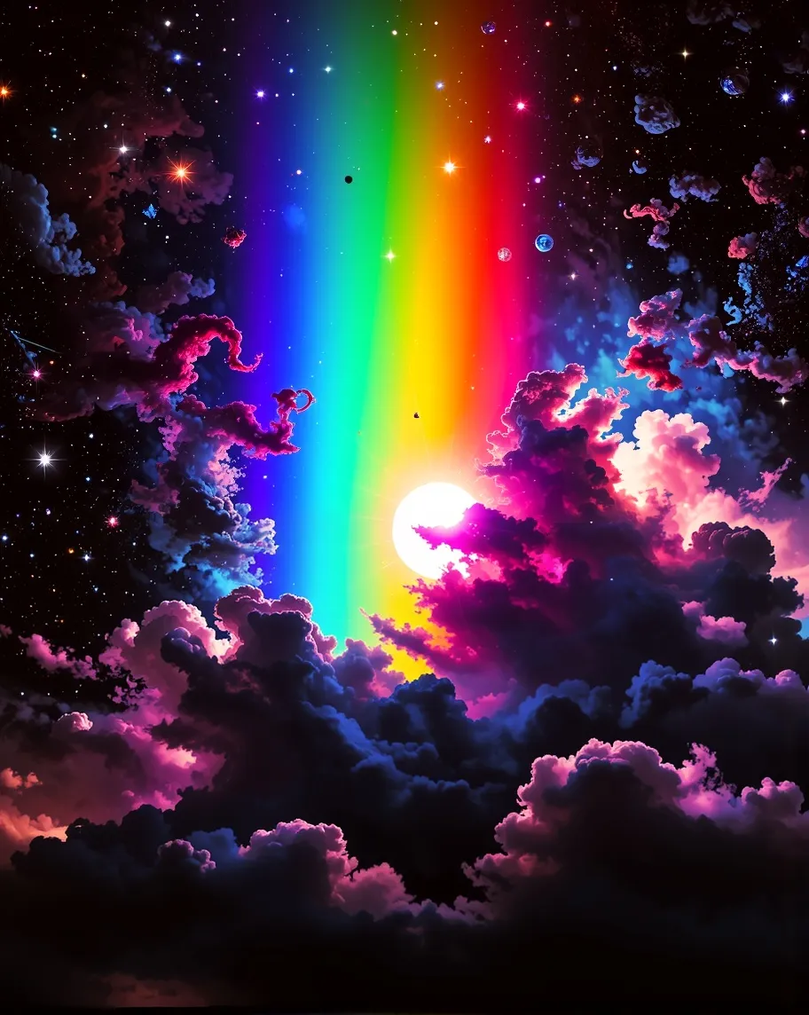 Space Rainbow - Free AI Photo Generator - starryai