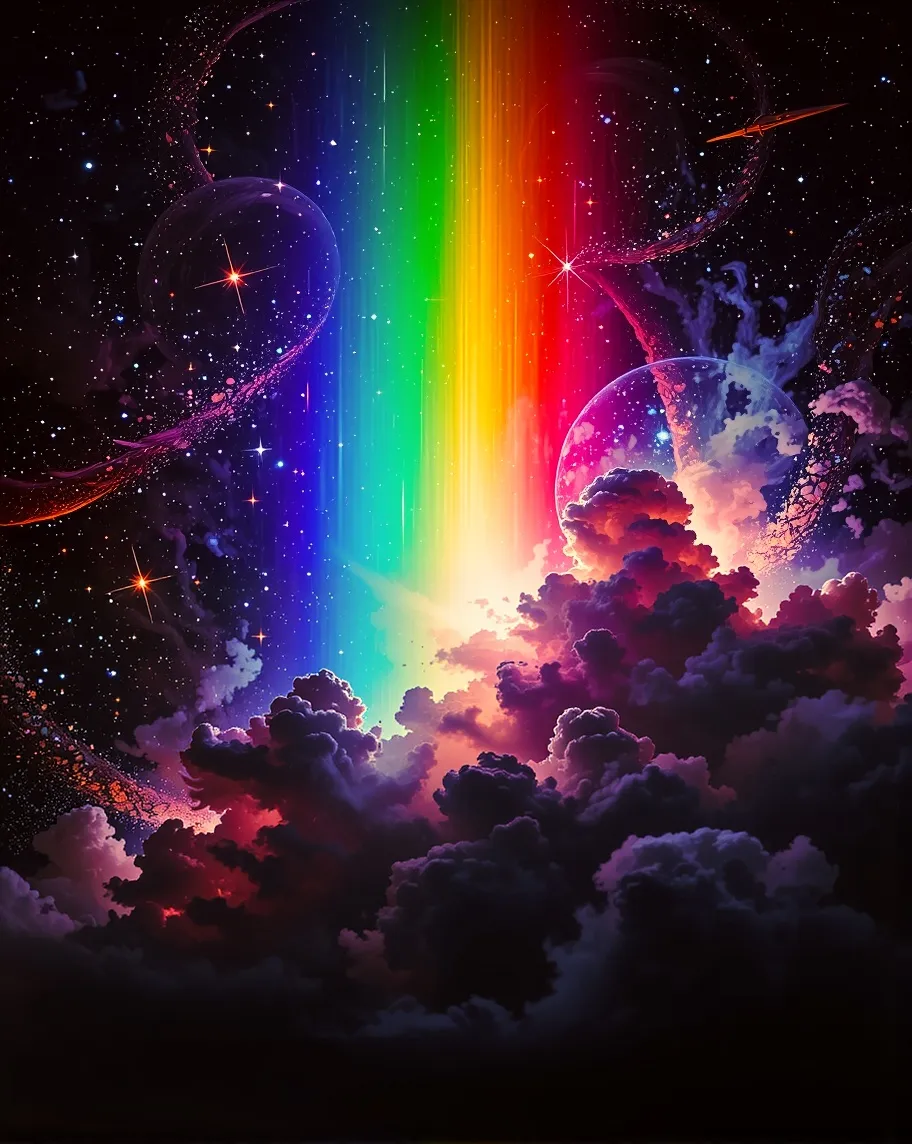 Space Rainbow - Free AI Photo Generator - starryai