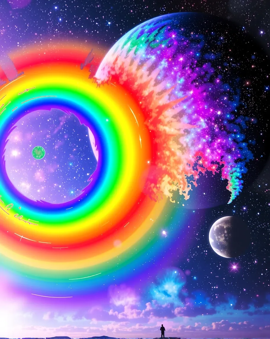Space Rainbow - Free AI Photo Generator - starryai