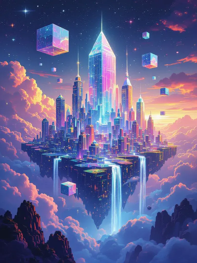 A breathtaking view a highly city - Free AI Photo Generator - starryai