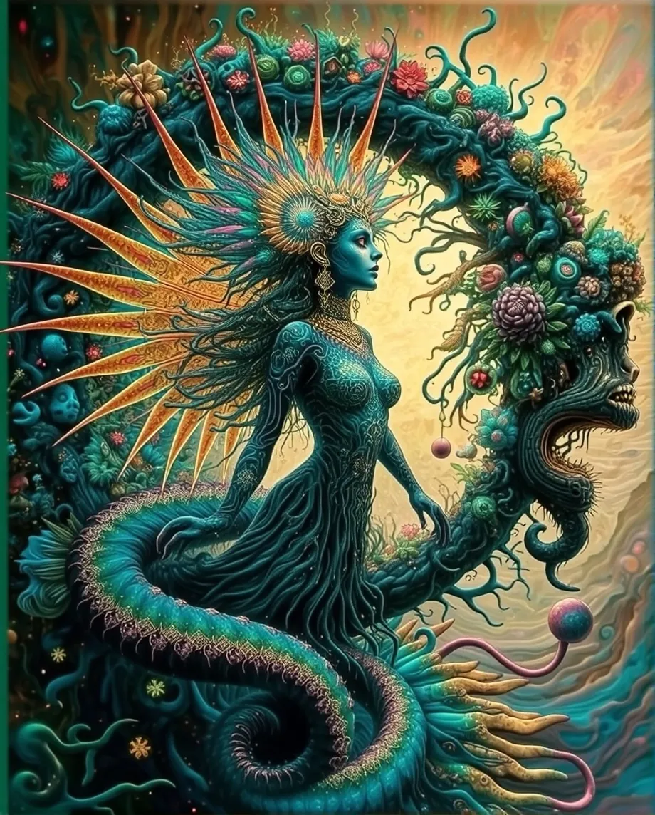 A regal, otherworldly woman from - Free AI Photo Generator - starryai