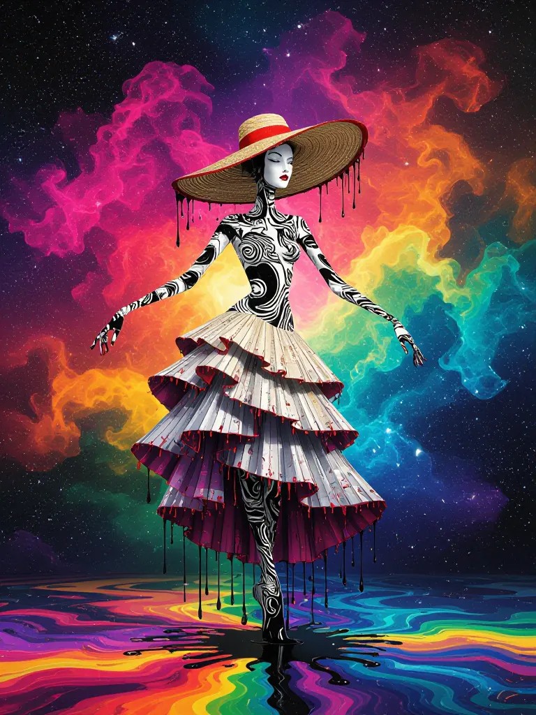 Graceful Ink - Free AI Photo Generator - starryai