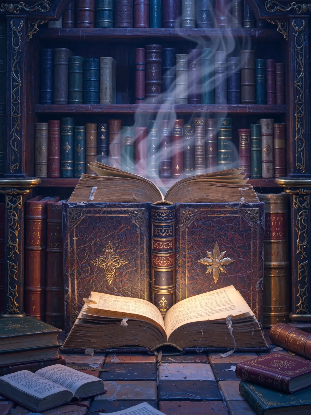 A mystical realm spills out a - Free AI Photo Generator - starryai