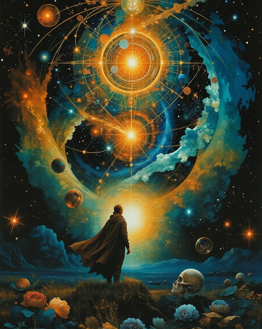 Embarking on a cosmic odyssey, as - Free AI Photo Generator - starryai