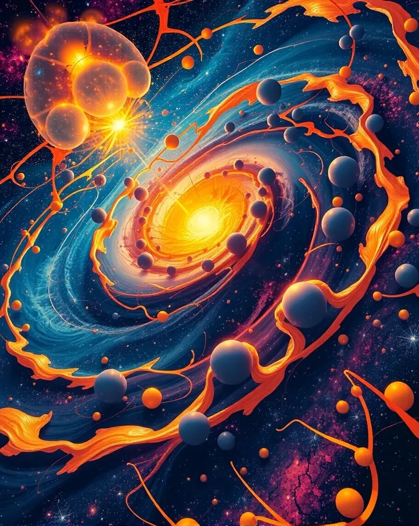 Unleash Cosmic Tapestry, a colors - Free AI Photo Generator - starryai