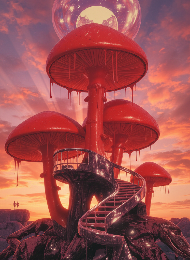 Mushrooms dreams - Free AI Photo Generator - starryai