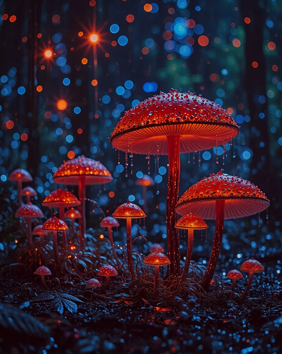 Mushrooms - Free AI Photo Generator - starryai