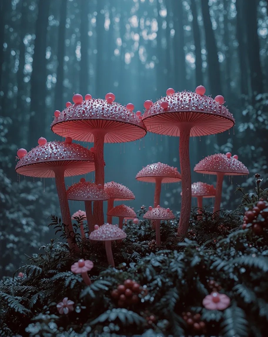 Mushrooms - Free AI Photo Generator - starryai
